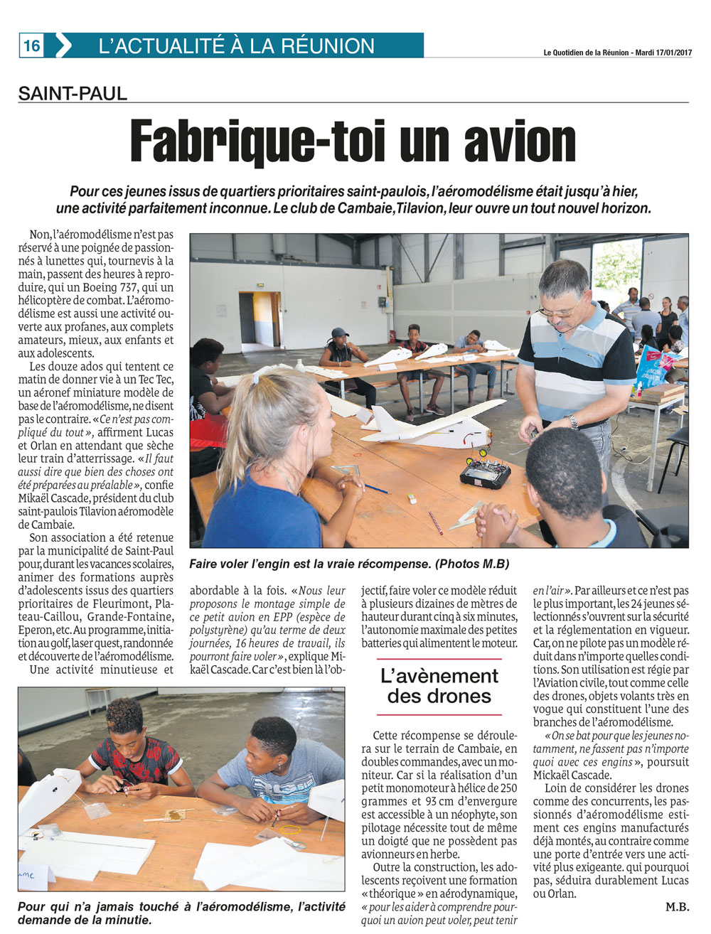 article fabrique toi un avion