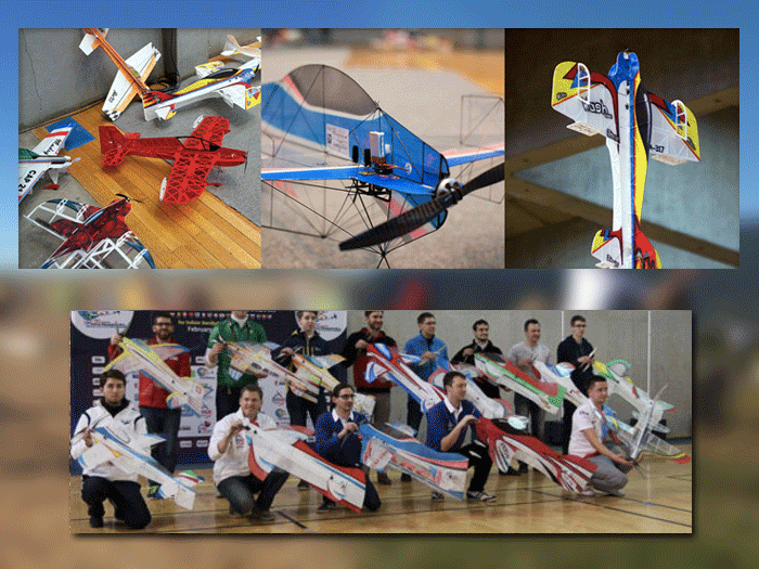 Équipe F3P : Avion de voltige indoor